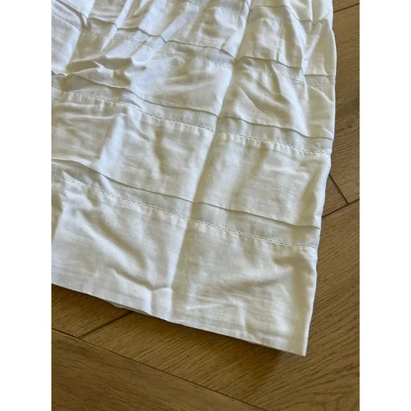 French Connection White Dress Sleeveless Tiered Mini Casual Summer - Picture 2 of 6